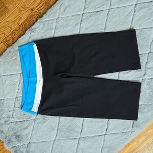 Lululemon Blue/Black Wide Leg Pants, Women's Size 8, Great Condition